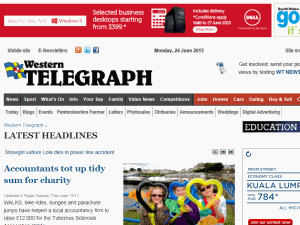 Western Telegraph - home page