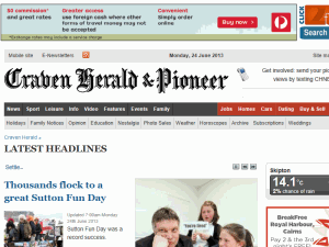Craven Herald and Pioneer - home page
