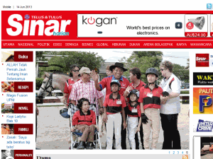Sinar Harian - home page