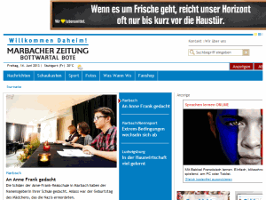Marbacher Zeitung - home page