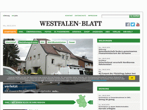 Westfalen-Blatt - home page