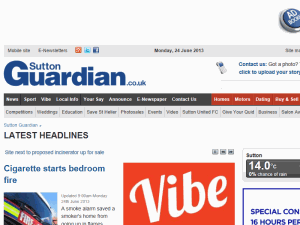 Sutton & Croydon Guardian - home page