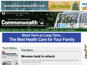 The Greenwood Commonwealth - home page