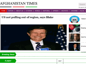 Afghanistan Times Daily - home page