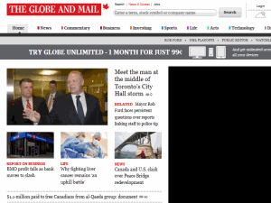 The Globe and Mail - home page