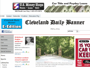 Cleveland Daily Banner - home page