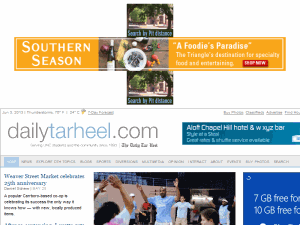 The Daily Tar Heel - home page