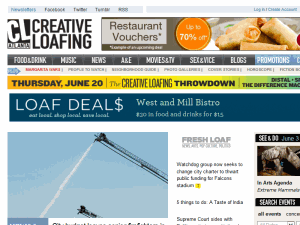 Creative Loafing - home page