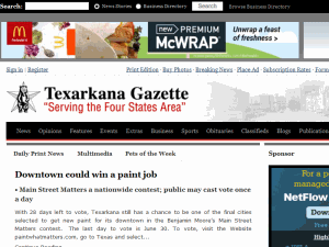 Texarkana Gazette - home page
