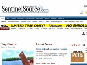 Keene Sentinel - home page
