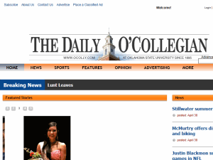 The Daily O'Collegian - home page