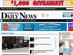 Norfolk Daily News - home page
