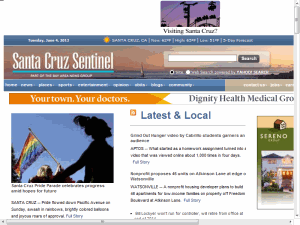 Santa Cruz Sentinel - home page