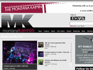 Montana Kaimin - home page