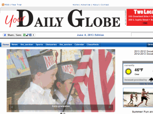 The Daily Globe - home page