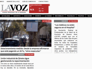 La Voz de Zarate - home page