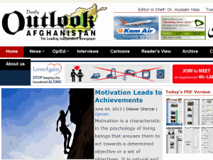 Daily Outlook Afghanistan - home page