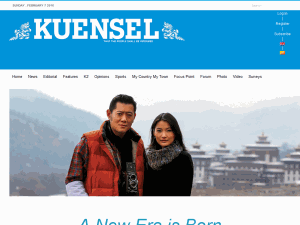 Kuensel - home page