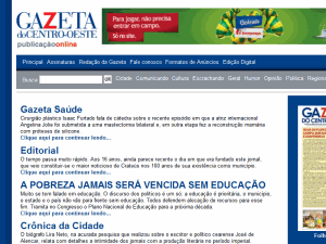 Gazeta do Centro Oeste - home page