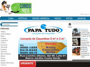 Correio Varzea Grandense - home page