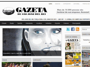 Gazeta de São João del Rei - home page