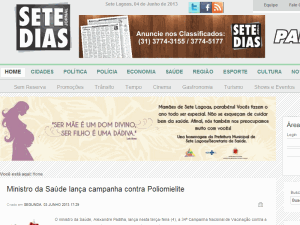 Sete Dias - home page