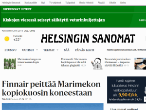 Helsingin Sanomat - home page
