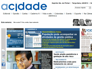 A Cidade - home page