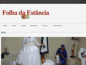 Folha da Estancia - home page