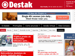 Destak - home page