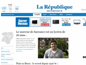 La République des Pyrennées - home page