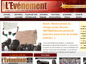 L'Evenement - home page