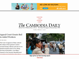 The Cambodia Daily - home page