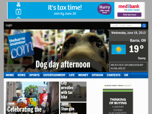 The Barrie Examiner - home page