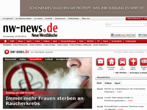 Neue Westfälische - home page