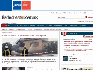 Badische Zeitung - home page