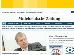 Mitteldeutsche Zeitung - home page