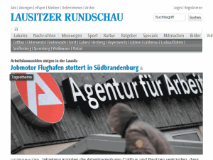 Lausitzer Rundschau - home page
