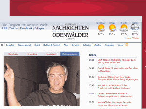 Weinheimer Nachricthen und Odenwälder Zeitung - home page