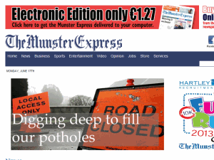 Munster Express - home page
