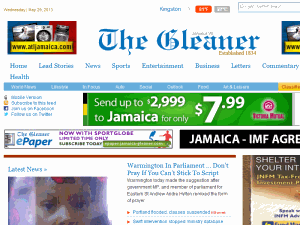 The Jamaica Gleaner - home page