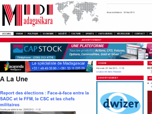 Midi Madagasikara - home page