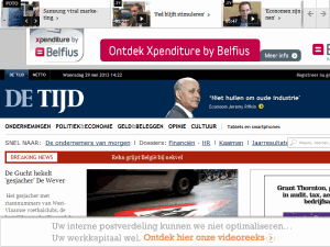 De Tijd - home page