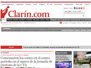 Clarín - home page