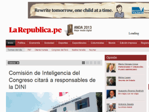 La República - home page
