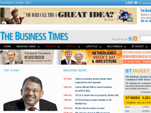 The Business Times - home page