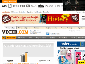 Vecer - home page