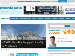 Primorske Novice - home page
