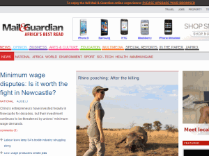 Mail & Guardian Online - home page