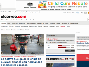 El Correo - home page